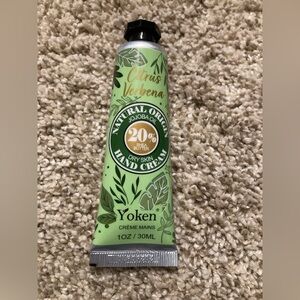 Yoken Citrus Verbena dry skin hand cream lotion moisturizer travel size 1 oz